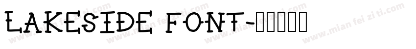 Lakeside font字体转换